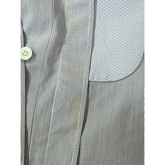 Chloe Designer ASYMMETRIC midi SHIRT DRESS IN LAVENDER BLUE Sz 38/US 6 - Picture 12 of 12